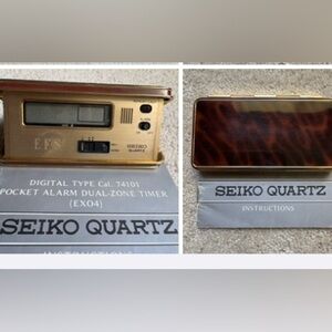 Seiko Quartz Gold Dual-Zone Timer